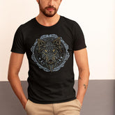 Wolf With Runes Unisex T-Shirt